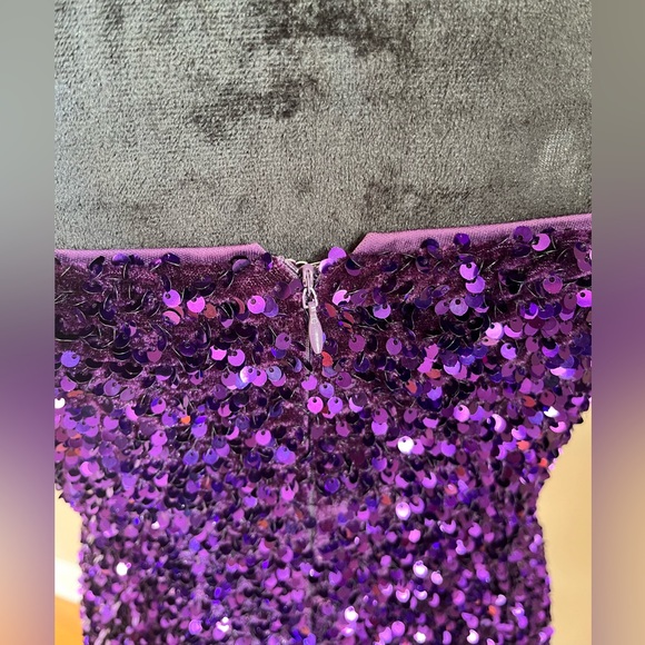 Fashion Nova Kara Sequin Mini Tube Dress sz XL - Picture 9 of 14